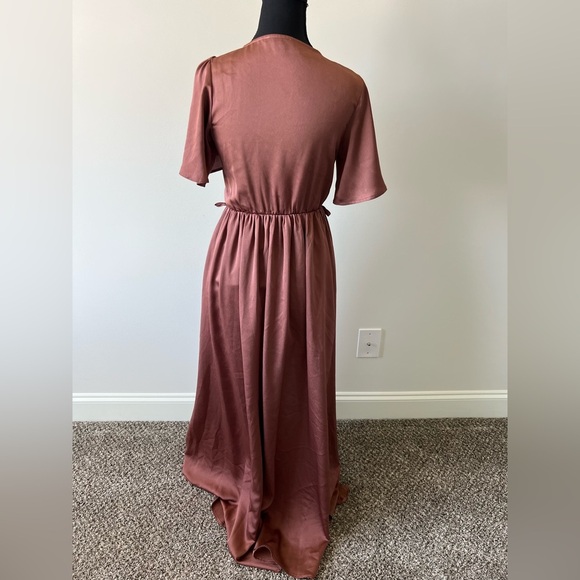 Baltic Born Dusty Rose Maxi Dress Size XS faux wrap top - Picture 6 of 6